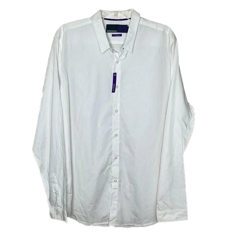 ❤️ 🆕 AMERICAN RAG Slim Fit Button Down Shirt Size XL